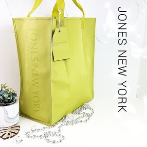 Jones New York💚Lime Green Water Proof Tote Bag| Beach Bag| Shoulder bag